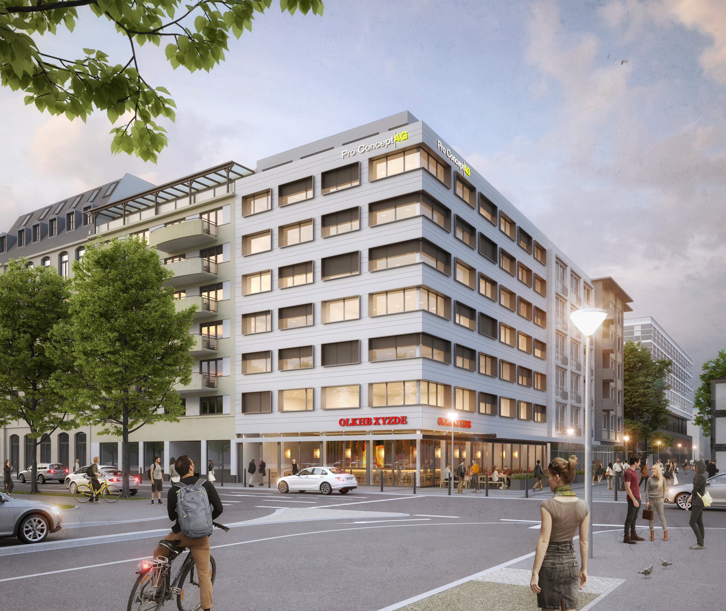 Fassadensanierung eines Bürogebäudes am Friedrichsplatz in Mannheim